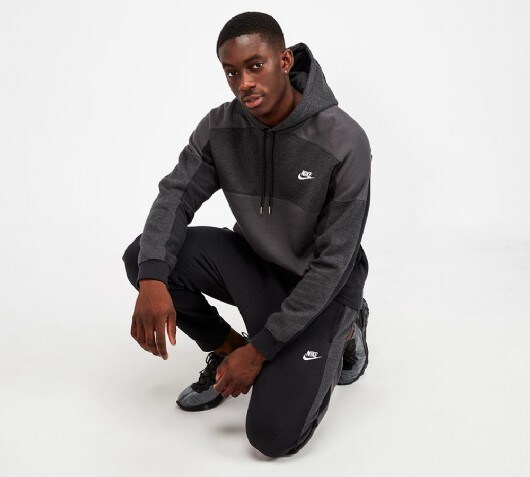 nike colour block tracksuit in grey