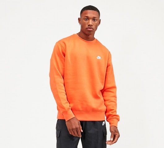 orange nike sweatshirt