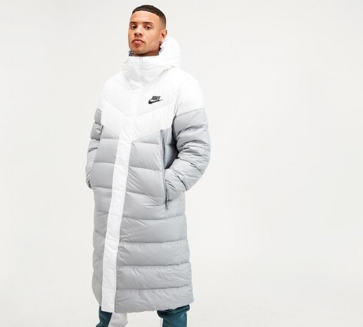 nike down filled hooded jacket