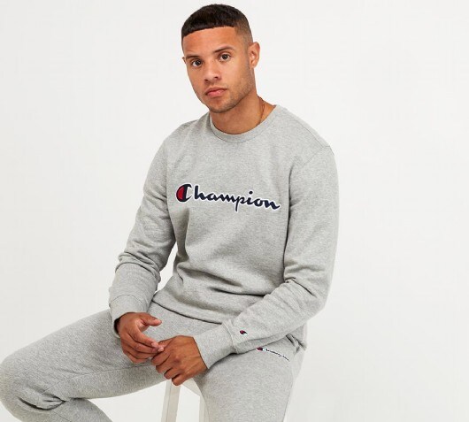 champion hoodie large logo
