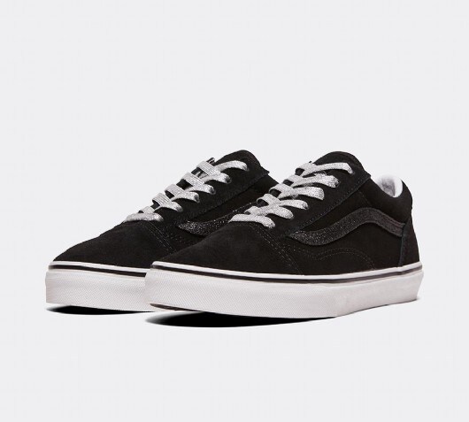 grey vans with black stripe