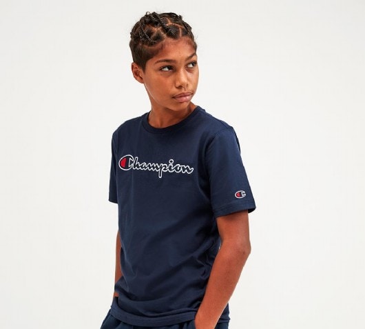 Champion Junior Logo T-Shirt | Navy 