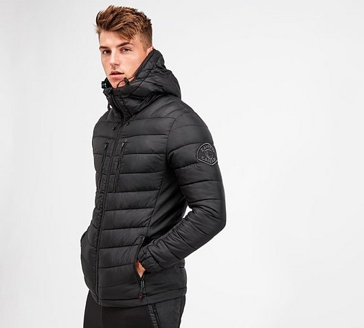 zavetti black puffer jacket