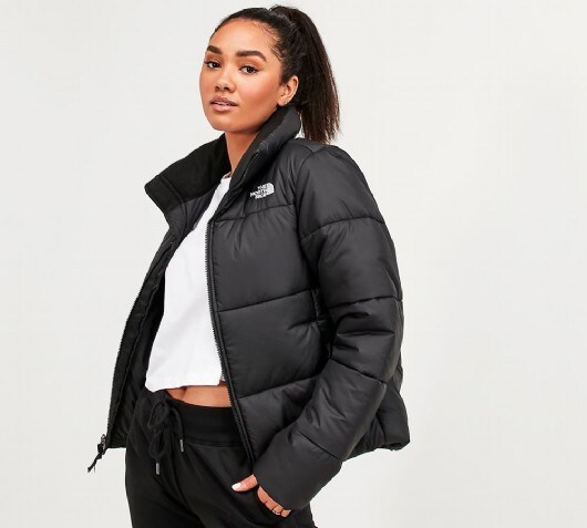 womens black north face coat