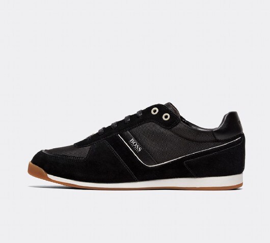 BOSS Glaze Low Trainer | Black / White 