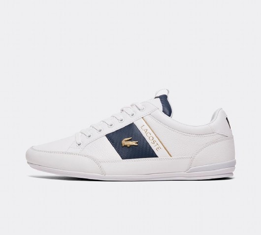 lacoste white chaymon trainers