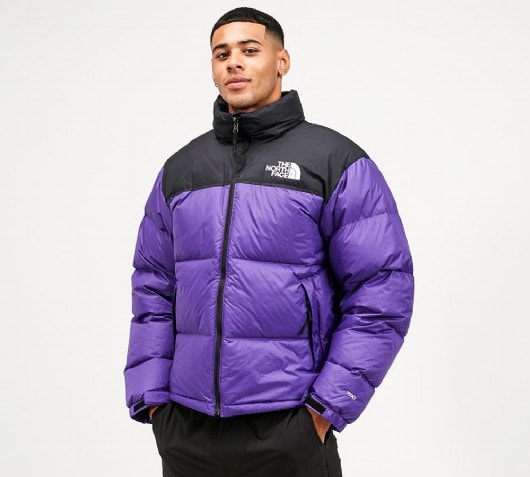 lilac north face jacket