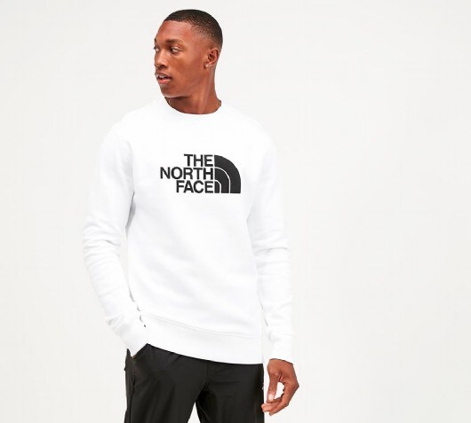 white northface jumper
