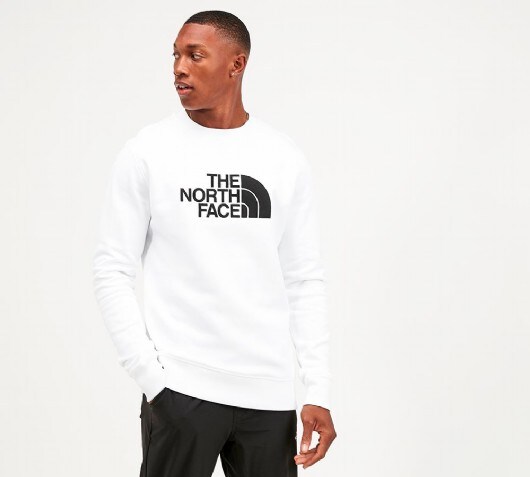 the north face sweatshirt white