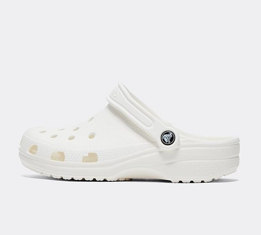 womens classic crocs white