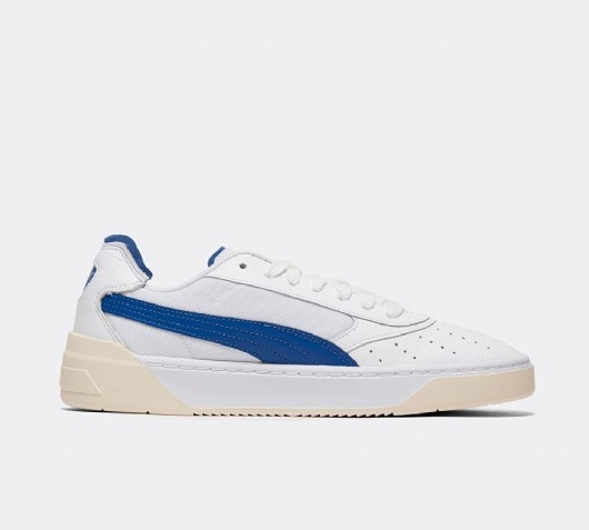 puma white blue