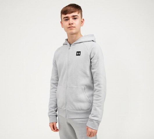 under armour rival stack full zip hoodie