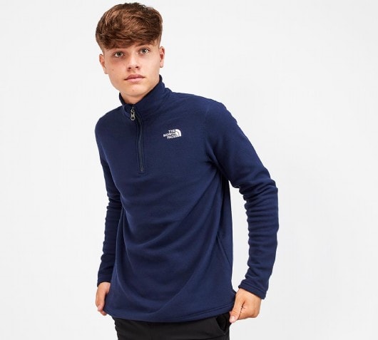 The North Face Glacier Kids' Zip Neck Fleece XL | XL | TNF Navy