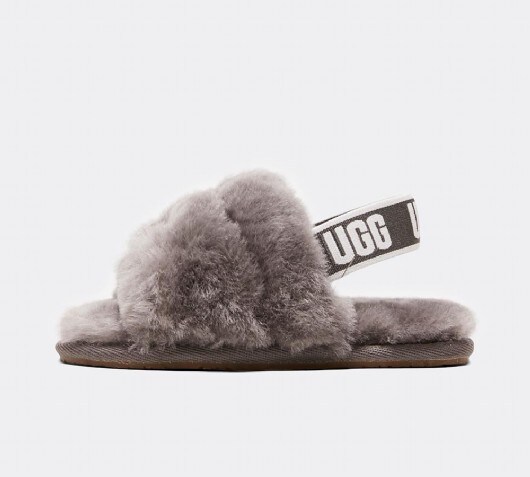 Ugg Nursery Fluff Yeah Slide | Charcoal | Footasylum