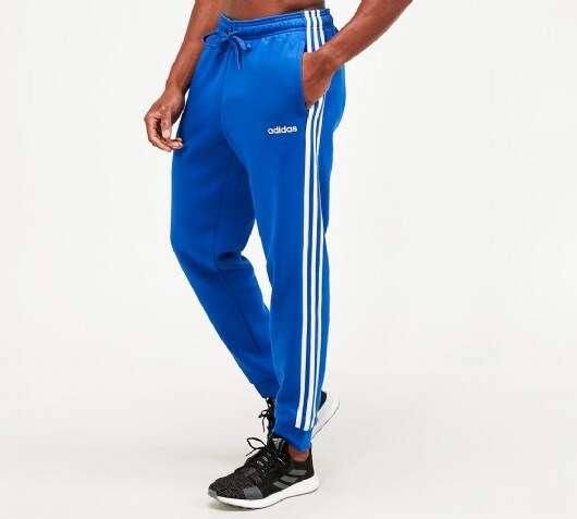 adidas three stripe fleece pants