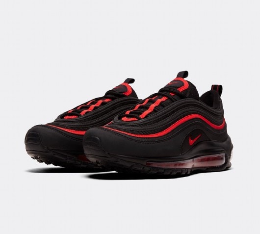 black and red nike 97s