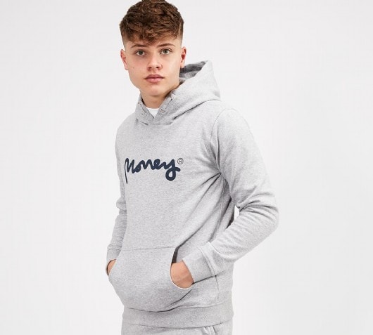 Boy's Money Junior Black Label BB Tracksuit in Grey