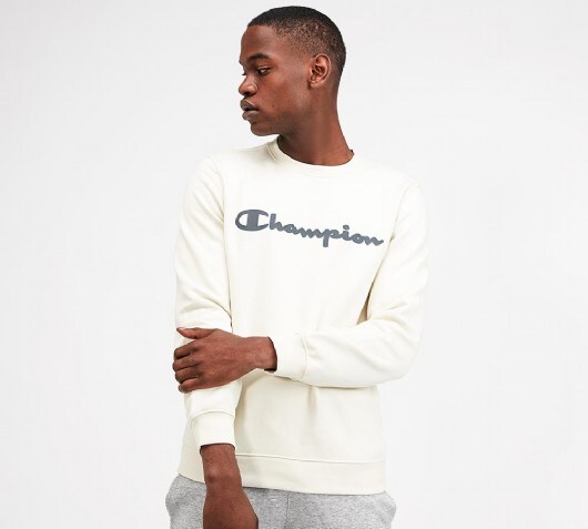 beige champion sweatshirt