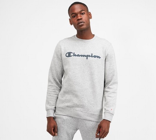 light grey champion crewneck