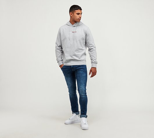 Buy > tommy jeans hoodie grey > in stock