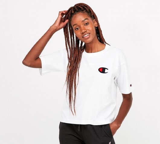 champion white t shirt women's