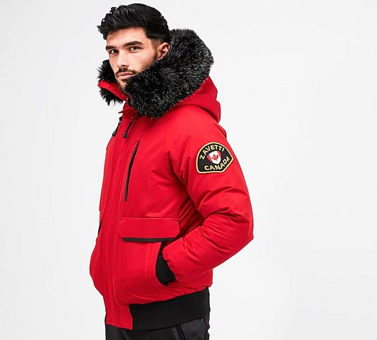 Zavetti canada coat womens red Clearance