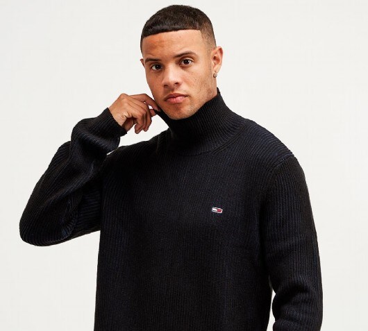 High Mock Knitted Sweatshirt