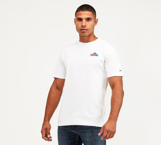 tommy jeans embroidered logo tee
