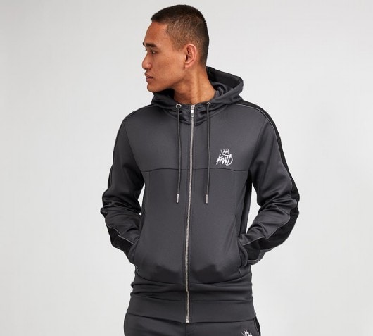 grey polyester hoodie