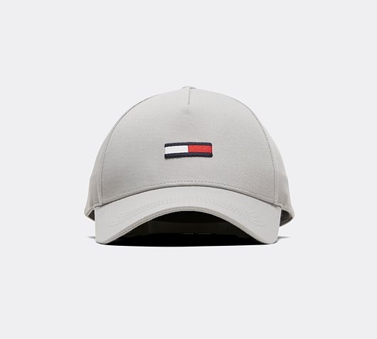 Tommy Hilfiger TJU Flag Cap | Drizzle Grey | Footasylum