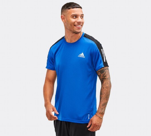 adidas own the run t shirt blue