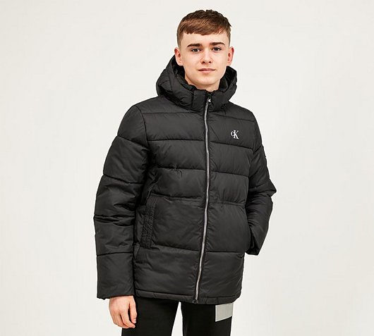 nike black puffer jacket junior