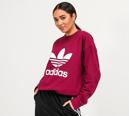 adidas sweatshirt white womens