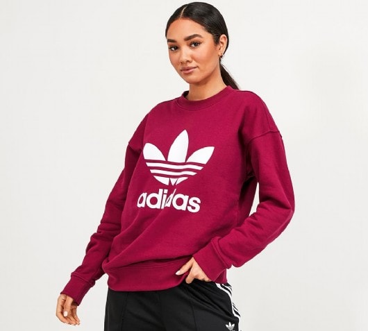 adidas maroon sweatshirt