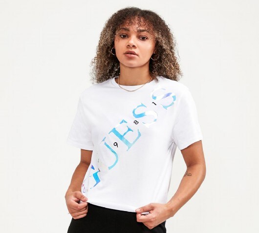 Guess Womens Sybella T-Shirt | White | Footasylum