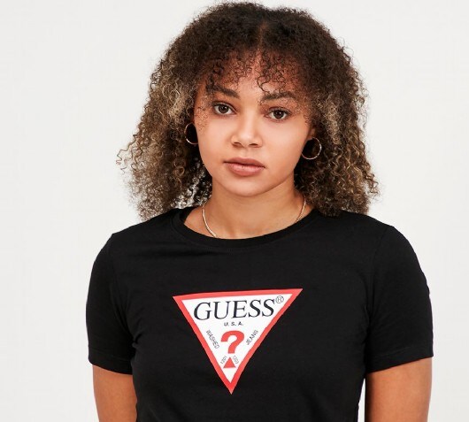 guess t shirt black