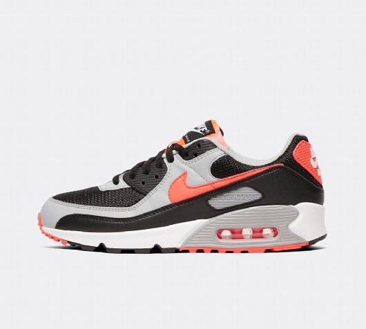 nike air max 90 black and red and white