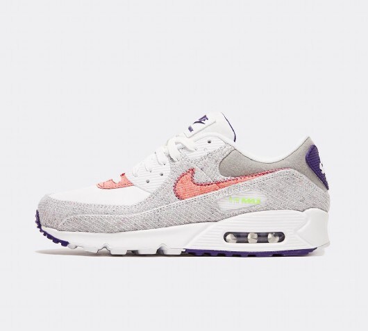 nike air max 90 white and green trainers