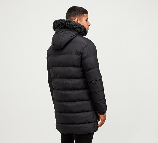 brave soul black puffer jacket