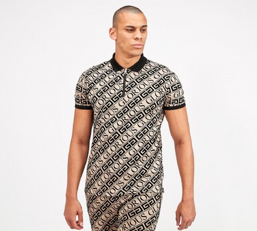 Image of Bantu Flock Printed Polo Shirt
