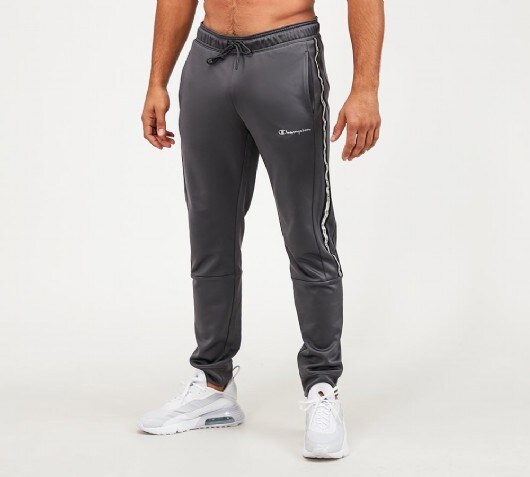 Champion Poly Taped Cuff Jog Pant | Magnet Grey / Reflective | Footasylum