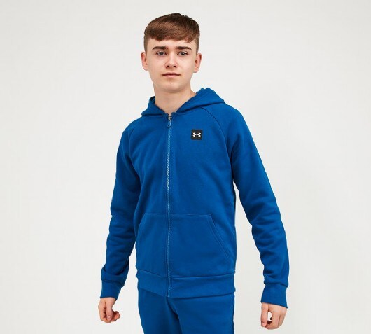 under armour rival stack full zip hoodie