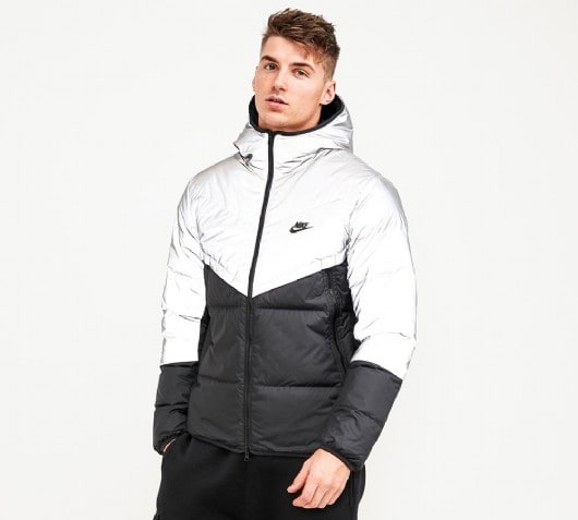 nike black reflective jacket