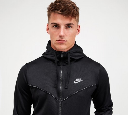 nike repeat tape full zip hoodie