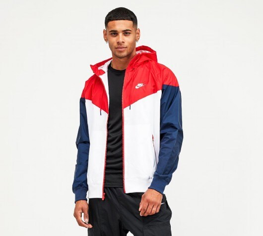 red windrunner jacket