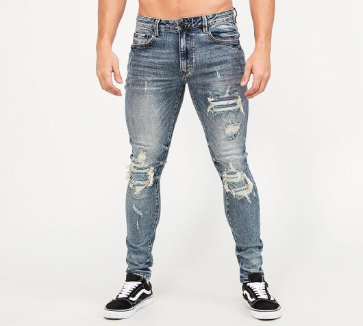 Image of Amalfi Pleat Panel Denim Jean