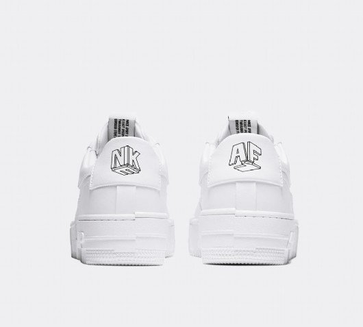 nike white air force 1 pixel trainers