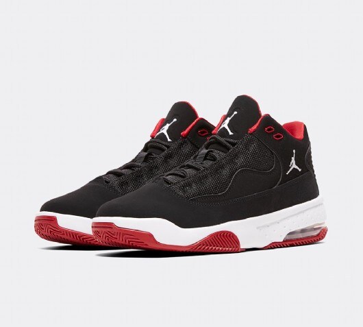 red and black jordans aura