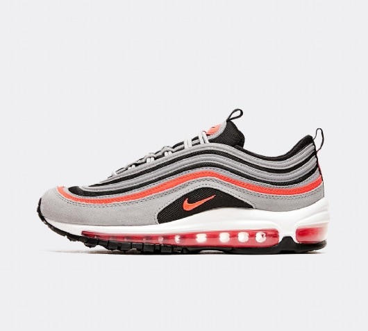 grey and red nike air max 97