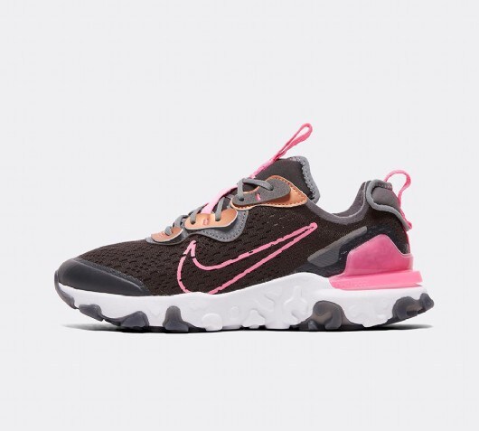 nike react pink and black